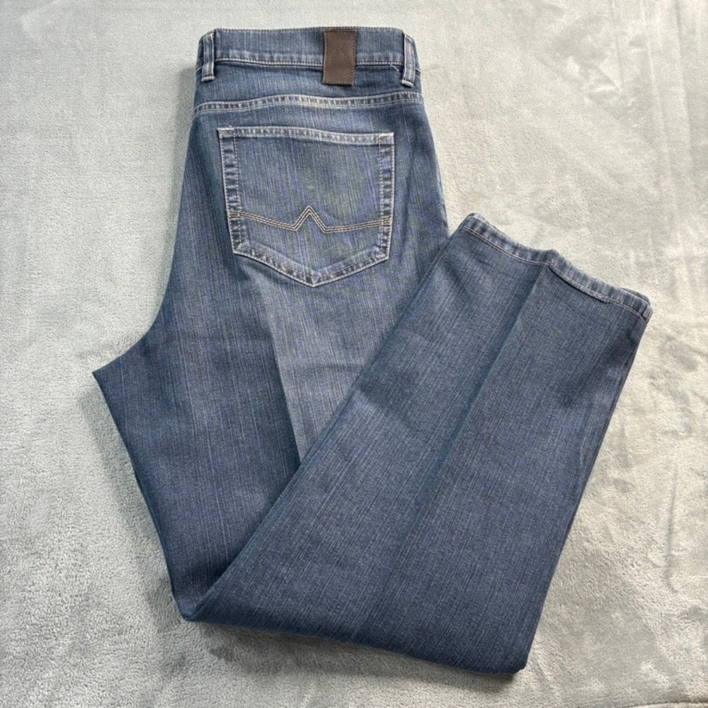 ALBERTO T400‎ Men's Comfort Fit Jeans Blue Med Wash Denim Size 40x29 Straight